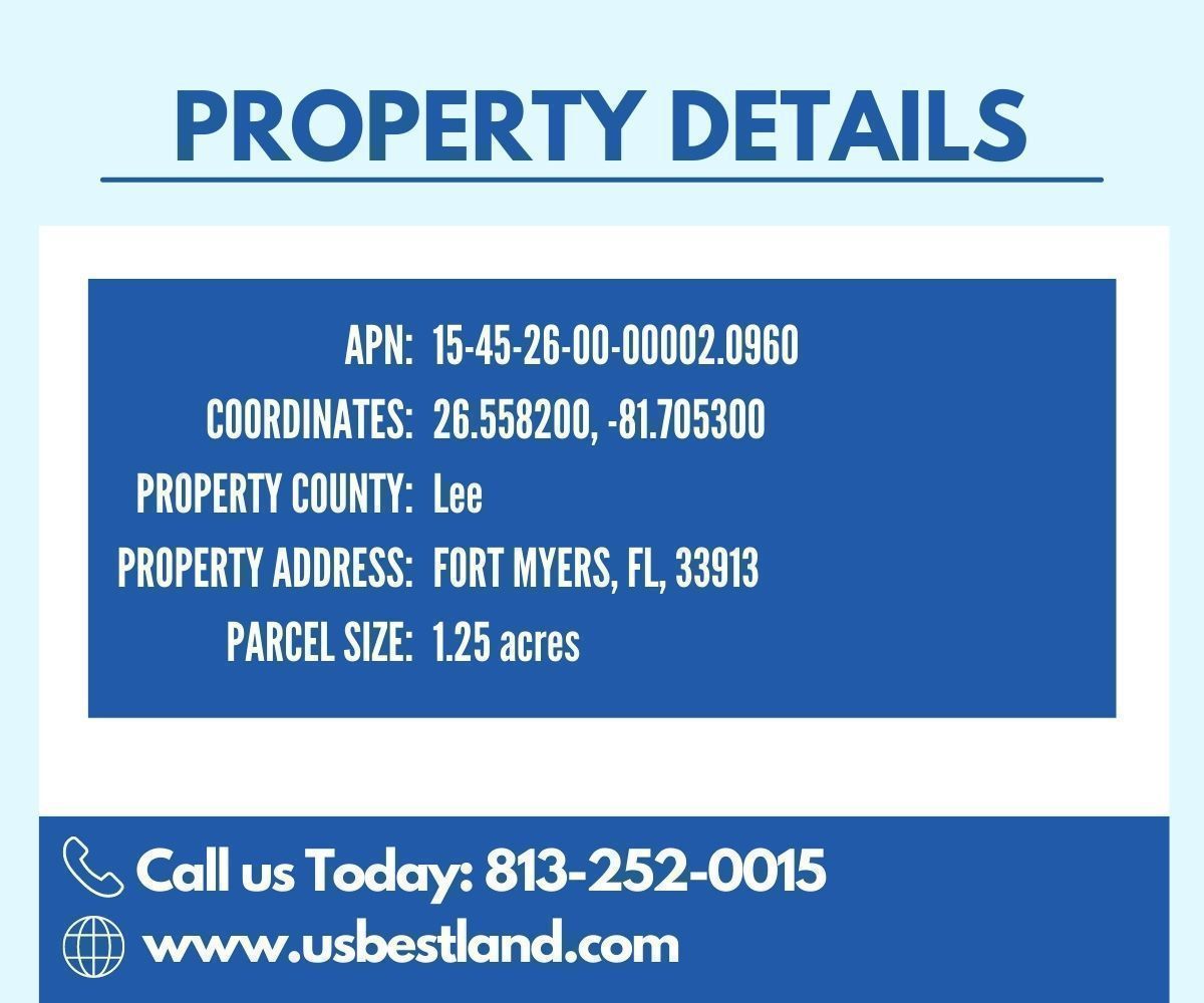 36 OFF! 1.25 Acres Vacant Property Zoned Agricultural In Fort Myers